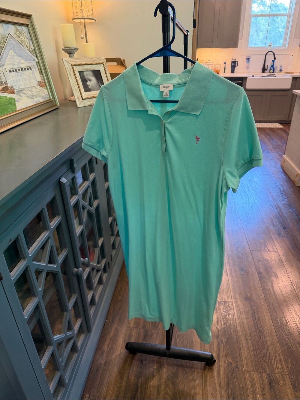 J. Crew Mint Green Polo Shirt Dress